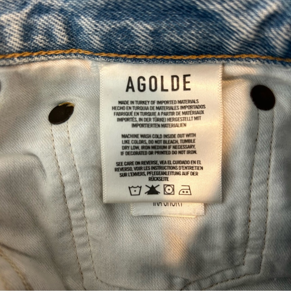 Agolde Ira Mid Rise Loose Shorts Size 25 - Picture 12 of 15